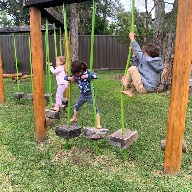 mixed ages playing sustainable play