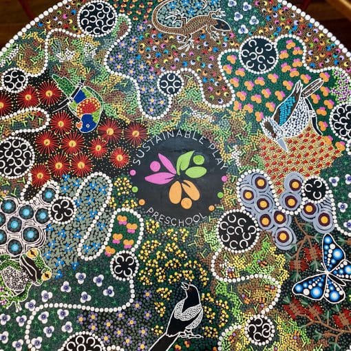 preschool australian aboriginal dot painting