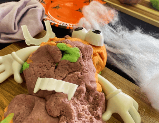 halloween sustainable playdough