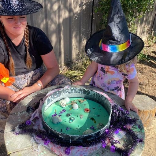 celebrating sustainable halloween at preschool