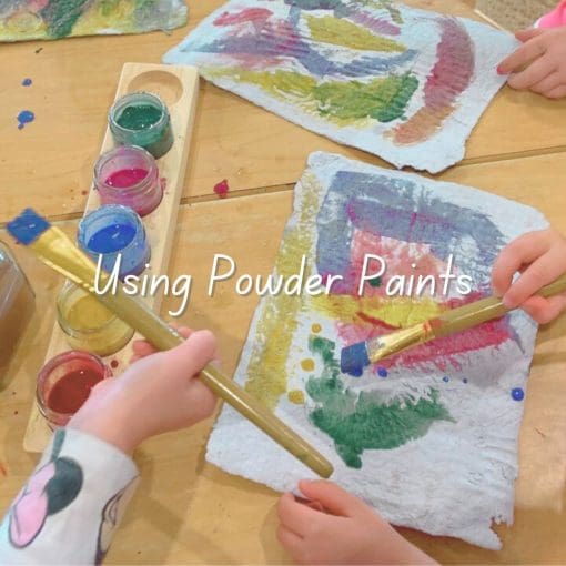 using powder paints