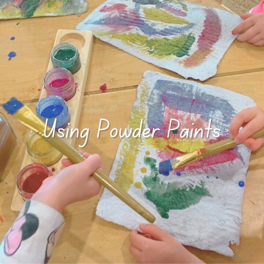 Educator Resource: Powder Paints using powder paints